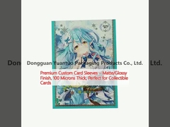 প্রিমিয়াম কাস্টম কার্ড স্লিভ ∙ ম্যাট/গ্লসি ফিনিস, ১০০ মাইক্রন পুরু, সংগ্রহযোগ্য কার্ডের জন্য উপযুক্ত