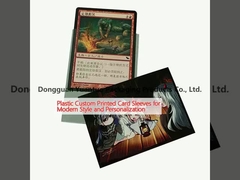 আধুনিক স্টাইল এবং ব্যক্তিগতকরণের জন্য প্লাস্টিকের কাস্টম মুদ্রিত কার্ডের হাতা